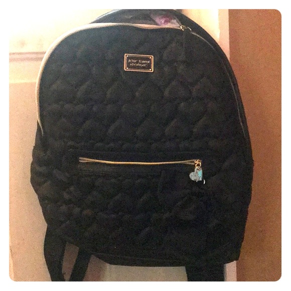 betsey johnson black backpack